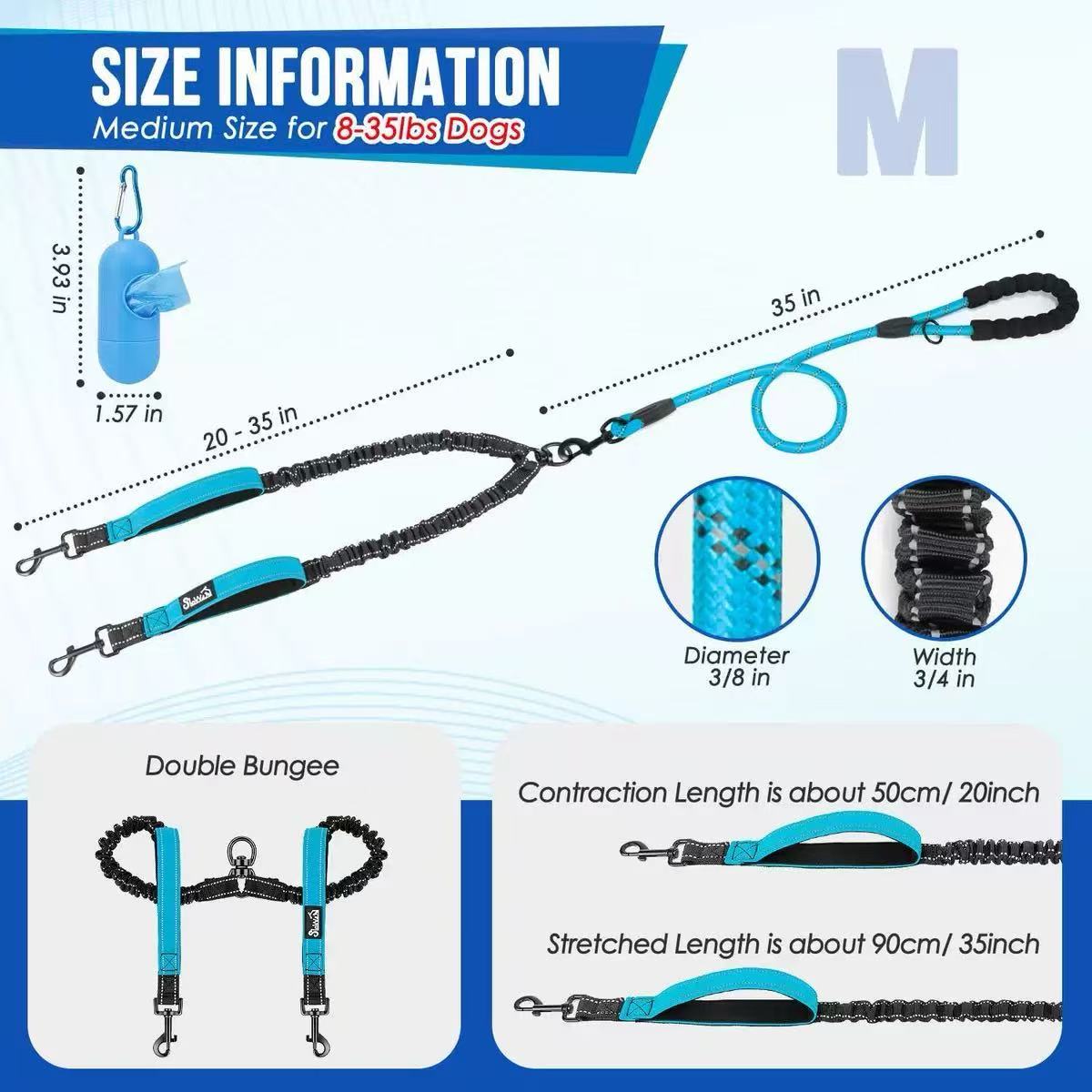 2-in-1 Bungee Leash & Car Seat Belt