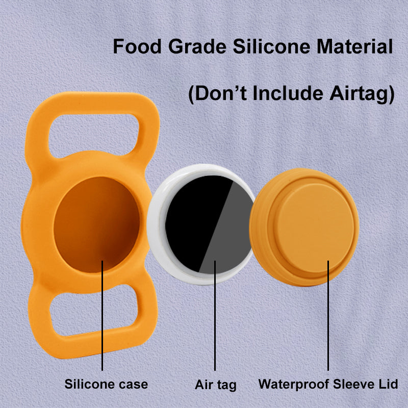 Silicone AirTag holder diagram