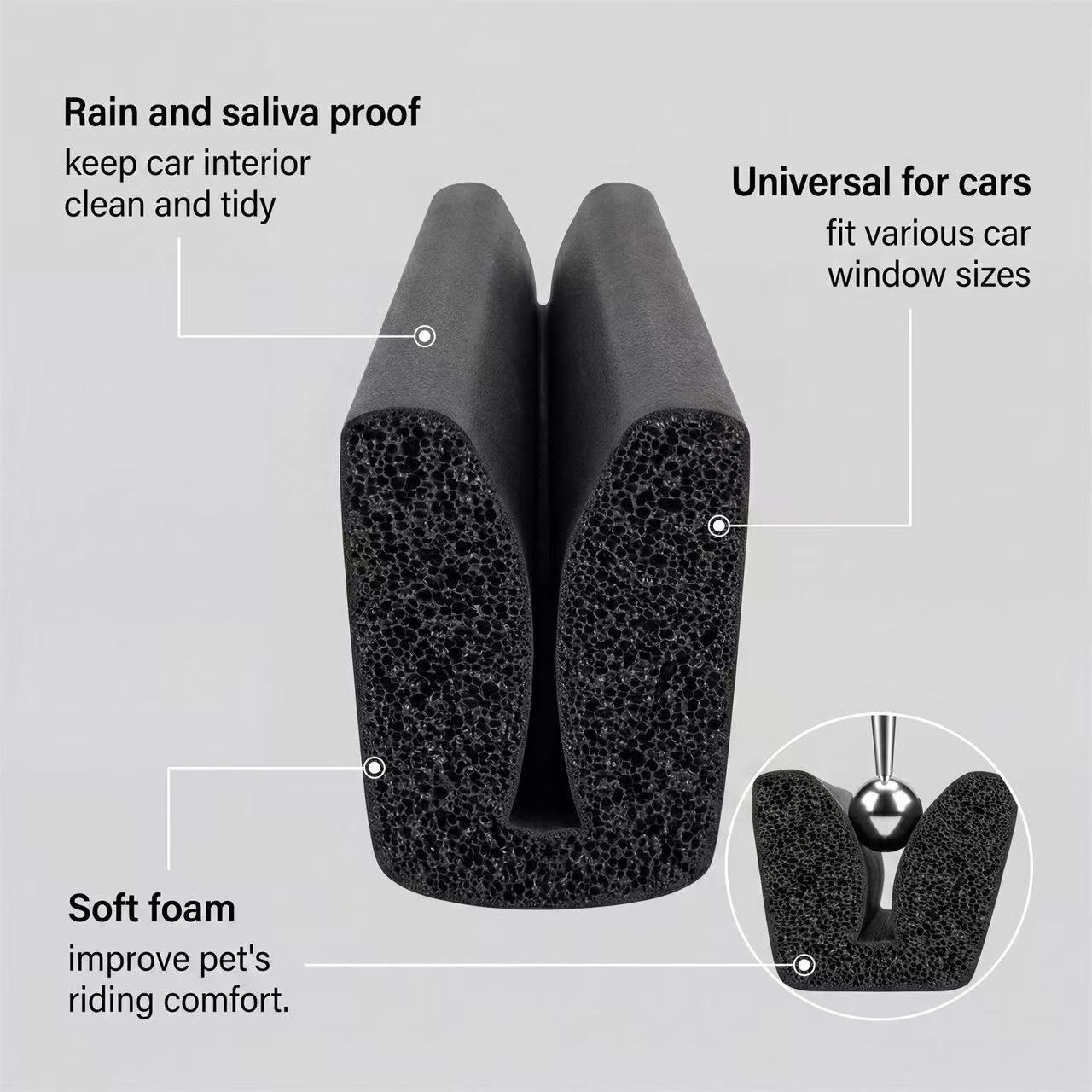 Car Window Cushion Rest for Dogs