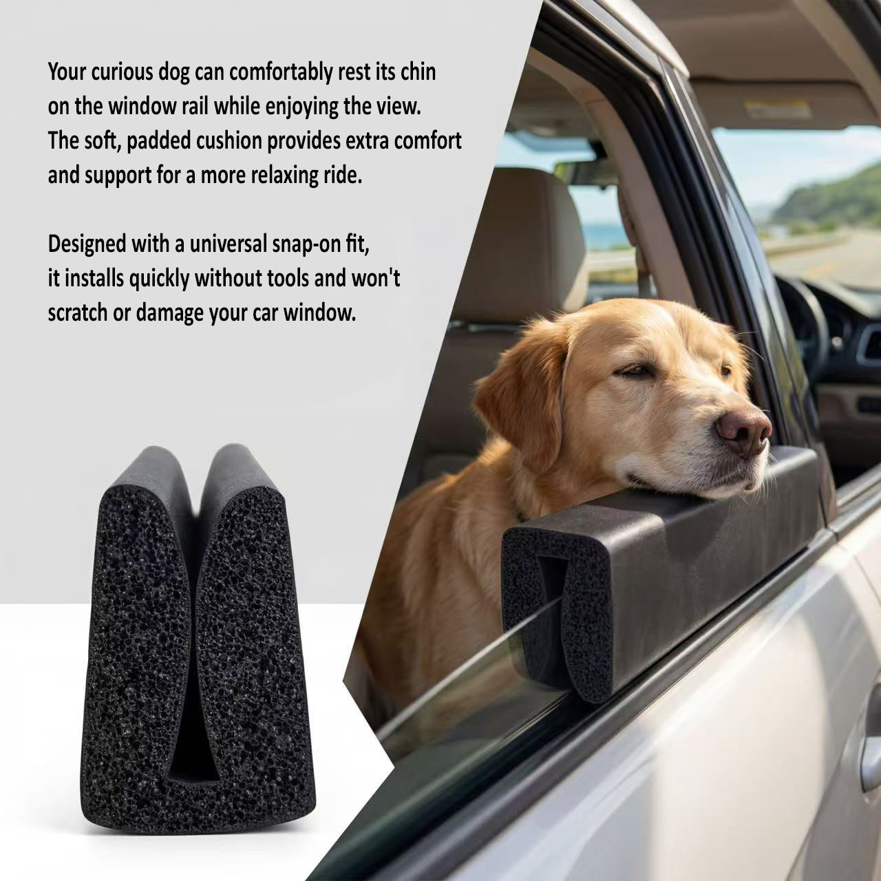 Car Window Cushion Rest for Dogs